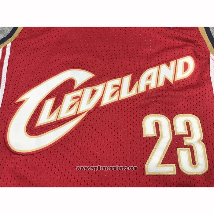 Camiseta Cleveland Cavaliers LeBron James #23 Mitchell & Ness 2003-04 Rojo
